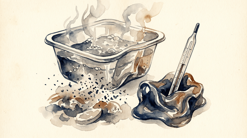 What happens when food and drinks are heated in plastic